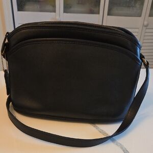Vintage Coach Black  Bag with Adjustable Strap